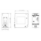 Блок живлення 1х220В AC або 88-375В DC, Uвих = 24В, I навантаження макс = 10А, 240Вт, метал. корпус, буст до 7 сек, функ. APB, реле, LED, DRM-24V240W1PN