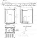 Перетворювач частоти, 3x400В, 2.2 кВт, 5.5/6.5А, ЕМС С2, IP66, VFD5A5MS43MFSAA