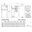 Преобразователь частоты, 3x400В, 0.37/0.55 кВт, 1.5/1.8А, ЭМС С2, IP20, VFD1A5MS43AFSAA