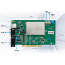 EtherCAT Advanced Type Motion Control Card with 2 Groups of Pulse Compare, PCI-L221-B1D0