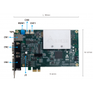 EtherCAT Advanced Motion Control Card + 2 Sets of Pulse Compare, PCIe-L221-B1D0