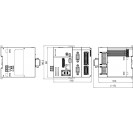 Процесорний, модуль, серії, AX-3, 16 DI / 8DO, 4 осі, EtherCAT (P2P), транзисторний виход (PNP), AX-304ELA0PA1P