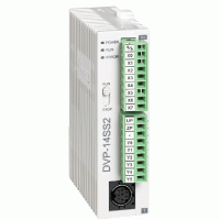 Контролер: 14 Point, 8DI, 6DO (Transistor NPN), 24 VDC, 8К кроків, RS-232 і RS-485, DVP14SS211T