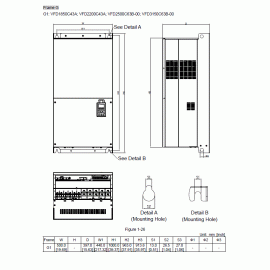 Преобразователь частоты (185.0kW 380V), VFD1850C43A
