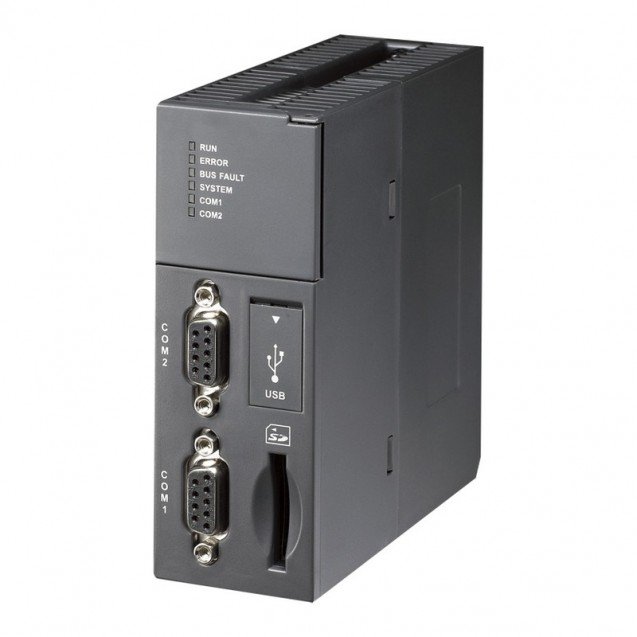   Базовый модуль CPU510, мини USB, 2хRS232/485, MicroSD-карта, 1280 I/O, 64К шагов, DM 32K слов, 1 расширение локальных I/O, AHCPU510-RS2