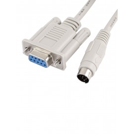 Кабель связи ПЛК DVP с HMI/ПК (RS-232 розетка DB-9 -> mini-DIN),  3м (аналог DVPACAB2A30), UC-MS030-01A Кабель связи ПЛК DVP с HMI/ПК (RS-232 розетка DB-9 -> mini-DIN),  3м (аналог DVPACAB2A30), UC-MS030-01A