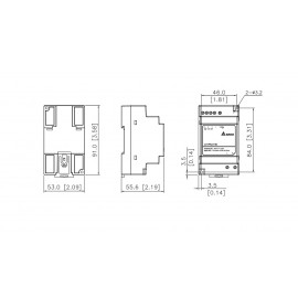 Блок живлення 1х220В 50Гц, Uвих = 24В, I навантаження макс = 1,25 А, DRC-24V30W1AZ