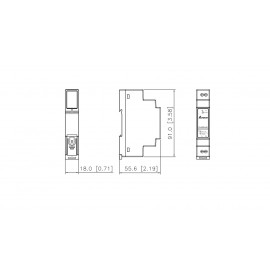 Блок живлення 1х220В 50Гц, Uвих = 5В, I навантаження макс = 1,5 А, DRC-5V10W1AZ