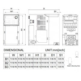 Перетворювач частоти, 3x400В, 18.5 кВт, 38/41.5А, ЕМС С2, IP20, VFD38AMS43AFSAA Перетворювач частоти, 3x400В, 18.5 кВт, 38/41.5А, ЕМС С2, IP20, VFD38AMS43AFSAA
