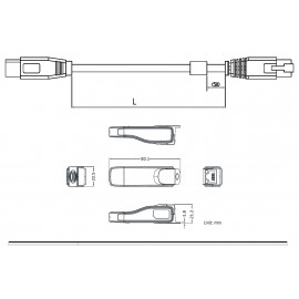 Кабель USB  для зв’язку c PC (ASDASoft), ASD-CNUS0A08