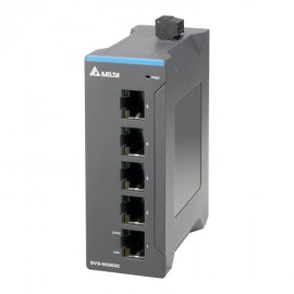 Неуправляемый коммутатор Ethernet, 5 портов, 12–24 В DC, -10...+60 °C, пластиковый корпус IP40, DVS-005I00C