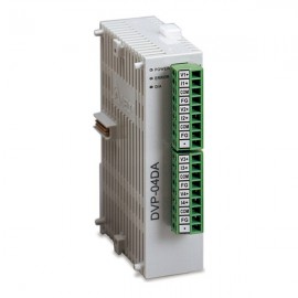   4 Route AO,12bit, 24V DC Power, RS485,  підвищена помехзащищенность, SLIM, DVP04DA-S2