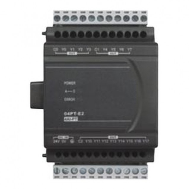 Температурний модуль: 4 Point RTD (PT100 / NI100 / PT1000 / NI1000), 16bit (0.1 °C), 24V DC Power, PID contol, DVP04PT-E2