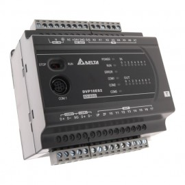 Контролер: 8DI/8DO (Relay), 100~240 AC Power, 3 COM: 1 RS232 & 2 RS485, DVP16ES200R