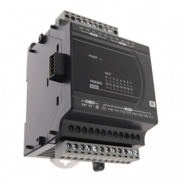 Модуль дискретних виходів: 16DO, Relay, 24V DC Power, DVP16XN211R