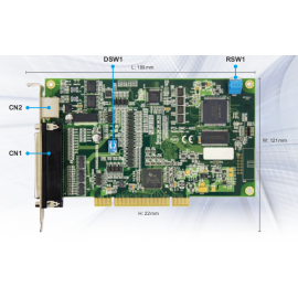 DMCNET Standard Type Motion Control Card with Local I/O (32 DI / 24 DO), PCI-DMC-A02
