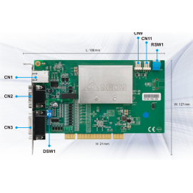 EtherCAT Advanced Type Motion Control Card with 2 Groups of Pulse Compare, PCI-L221-B1D0