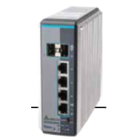 Управляемый коммутатор Ethernet с 4 портами GbE,  2 портами  100/1000Base-SFP, -40...75°C, метал. корпус, DVS-G106W02-2GF