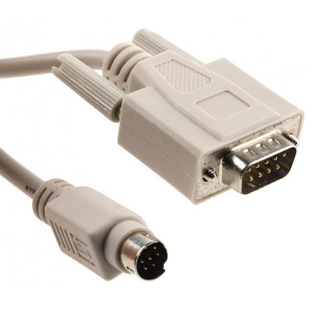   Кабель связи DOP-AS/B с ПЛК DVP по RS232; 1,5 м, DOP-CA232DP